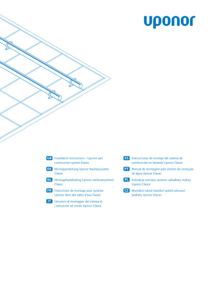 Système de construction humide Uponor Classic